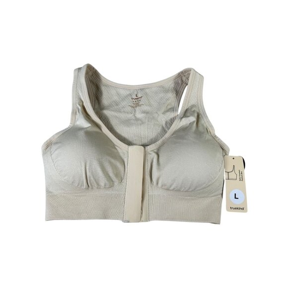 NEW Truekind Bra Daily Comfort Posture Nude Wireless Sz Large Lightly Padded - Picture 1 of 9